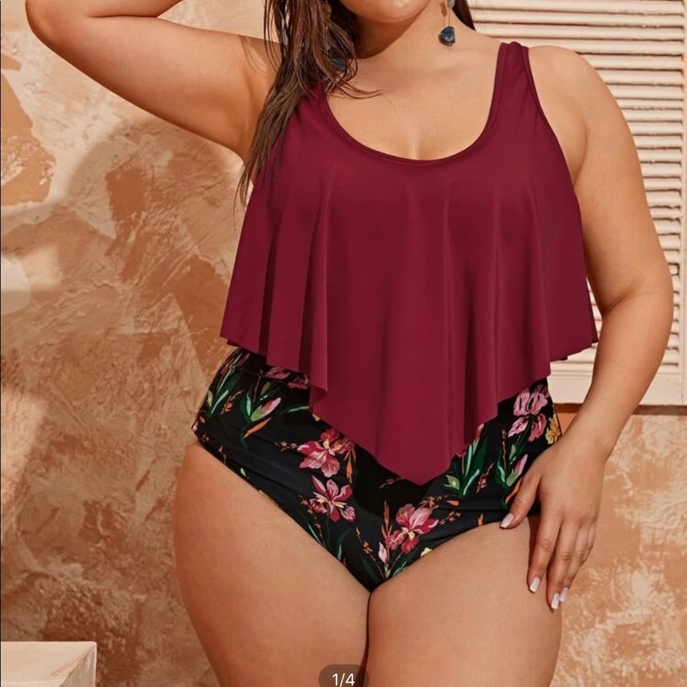 SHEIN floral one piece